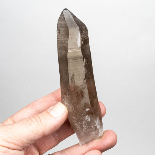 Smoky Lemurian Seed Crystal 128 g 126x31mm - InnerVision Crystals