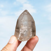 Smoky Lemurian Seed Quartz Crystal 102 g 57x41mm - InnerVision Crystals