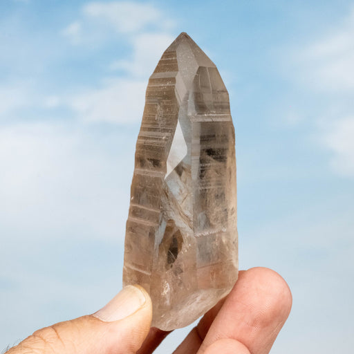 Smoky Lemurian Seed Quartz Crystal 112 g 85x40mm - InnerVision Crystals
