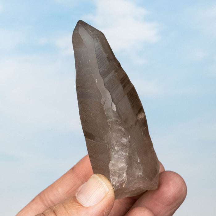 Smoky Lemurian Seed Quartz Crystal 112 g 92x39mm - InnerVision Crystals