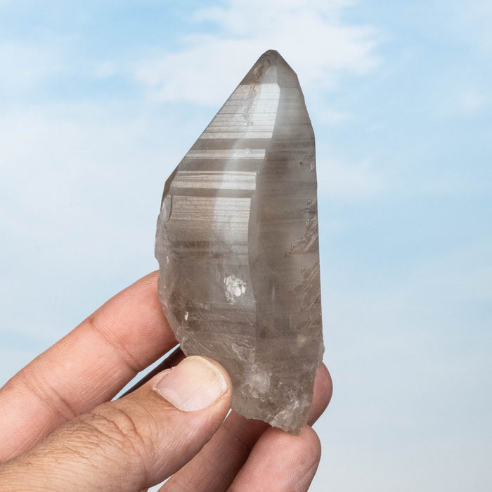 Smoky Lemurian Seed Quartz Crystal 112 g 92x39mm - InnerVision Crystals