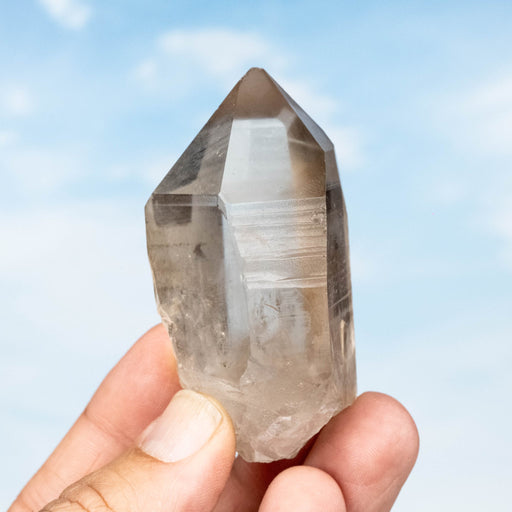 Smoky Lemurian Seed Quartz Crystal 114 g 71x38mm - InnerVision Crystals