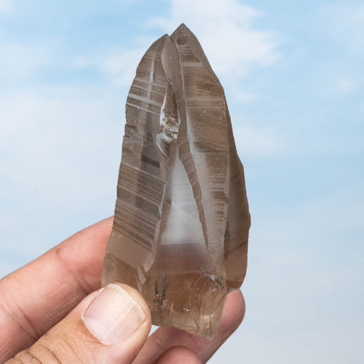 Smoky Lemurian Seed Quartz Crystal 122 g 84x36mm - InnerVision Crystals