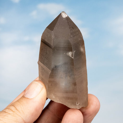 Smoky Lemurian Seed Quartz Crystal 124 g 76x38mm - InnerVision Crystals