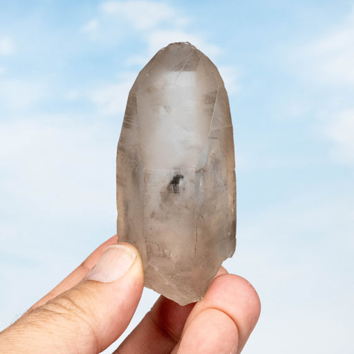 Smoky Lemurian Seed Quartz Crystal 140 g 80x38mm - InnerVision Crystals