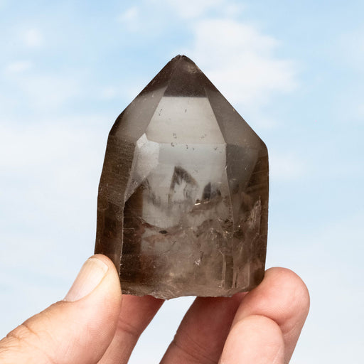 Smoky Lemurian Seed Quartz Crystal 160 g 66x46mm - InnerVision Crystals