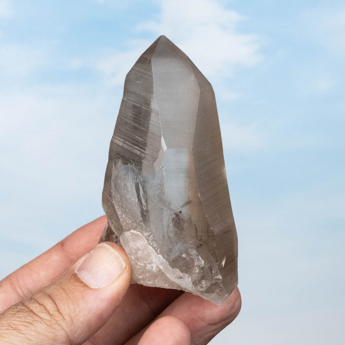 Smoky Lemurian Seed Quartz Crystal 170 g 84x50mm - InnerVision Crystals