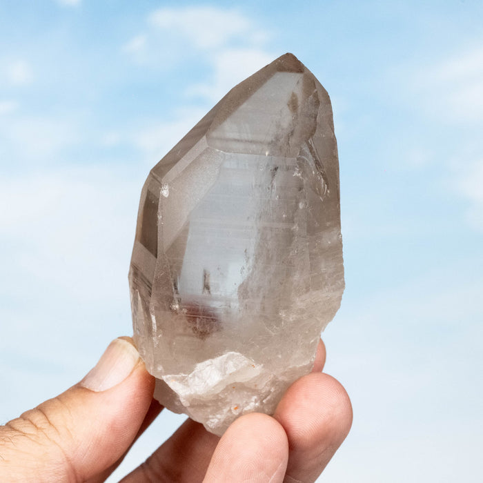 Smoky Lemurian Seed Quartz Crystal 184 g 88x49mm - InnerVision Crystals