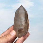Smoky Lemurian Seed Quartz Crystal 195 g 85x47mm - InnerVision Crystals