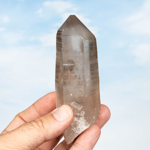 Smoky Lemurian Seed Quartz Crystal 244 g113x42mm - InnerVision Crystals