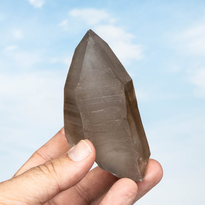 Smoky Lemurian Seed Quartz Crystal 294 g 103x56mm - InnerVision Crystals