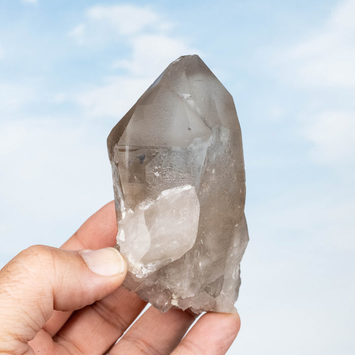Smoky Lemurian Seed Quartz Crystal 300 g 104x62mm - InnerVision Crystals