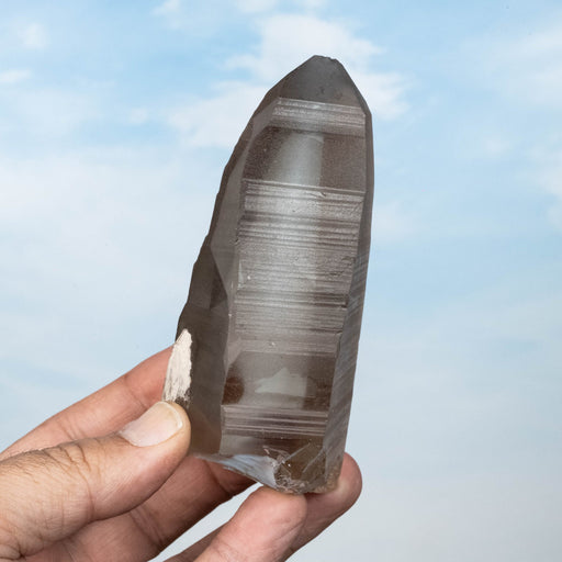 Smoky Lemurian Seed Quartz Crystal 317 g 113x51mm - InnerVision Crystals