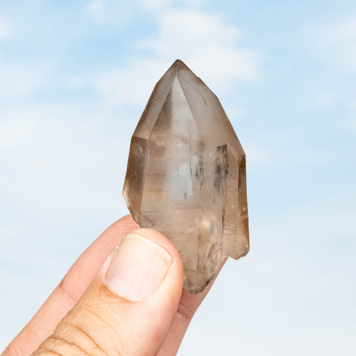 Smoky Lemurian Seed Quartz Crystal 46 g 54x33mm - InnerVision Crystals