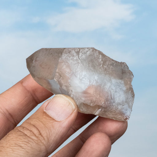 Smoky Lemurian Seed Quartz Crystal 74 g 71x39mm - InnerVision Crystals