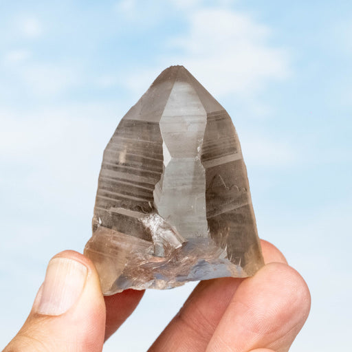 Smoky Lemurian Seed Quartz Crystal 79 g 54x44mm - InnerVision Crystals