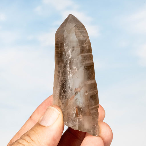 Smoky Lemurian Seed Quartz Crystal 80 g 82x30mm - InnerVision Crystals