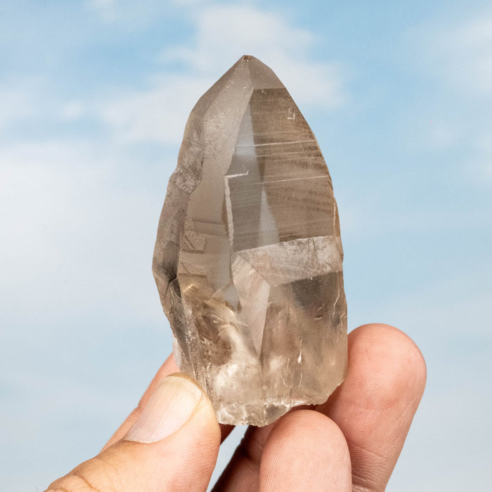Smoky Lemurian Seed Quartz Crystal 81 g 62x38mm - InnerVision Crystals