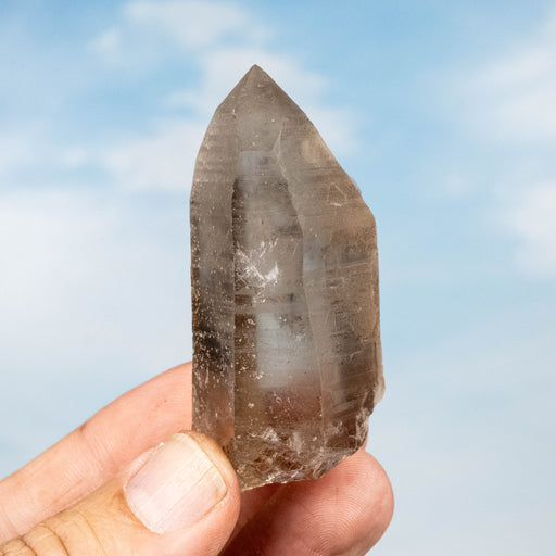 Smoky Lemurian Seed Quartz Crystal 82 g 68x36mm - InnerVision Crystals