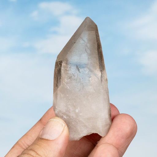 Smoky Lemurian Seed Quartz Crystal 82 g 76x37mm - InnerVision Crystals