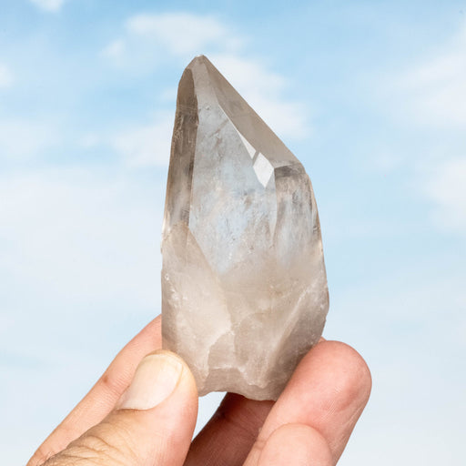 Smoky Lemurian Seed Quartz Crystal 82 g 76x37mm - InnerVision Crystals