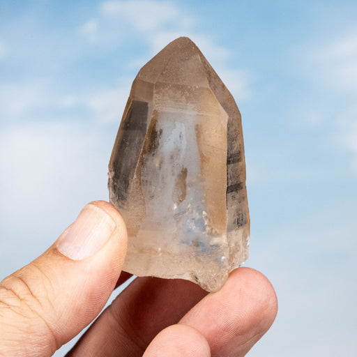 Smoky Lemurian Seed Quartz Crystal 83 g 61x36mm - InnerVision Crystals