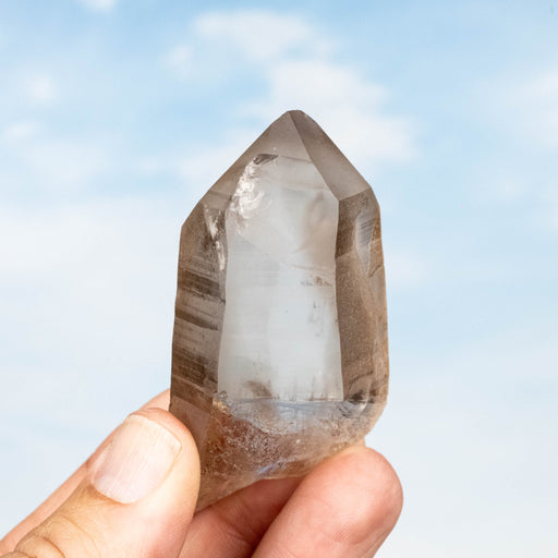 Smoky Lemurian Seed Quartz Crystal 85 g 71x40mm - InnerVision Crystals