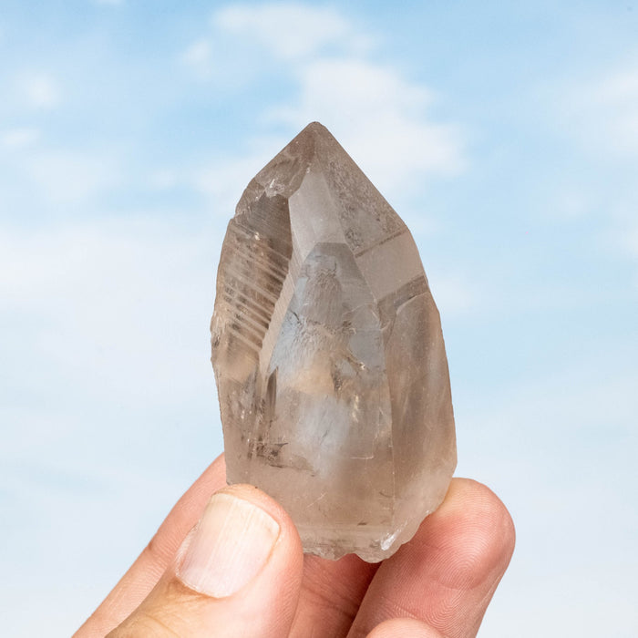 Smoky Lemurian Seed Quartz Crystal 88 g 62x39mm - InnerVision Crystals
