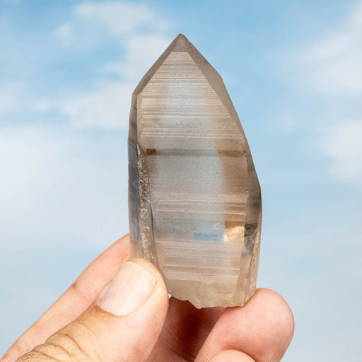 Smoky Lemurian Seed Quartz Crystal 93 g 67x38mm - InnerVision Crystals