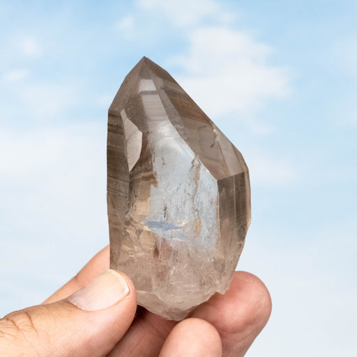 Smoky Lemurian Seed Quartz Crystal 98 g 74x36mm - InnerVision Crystals
