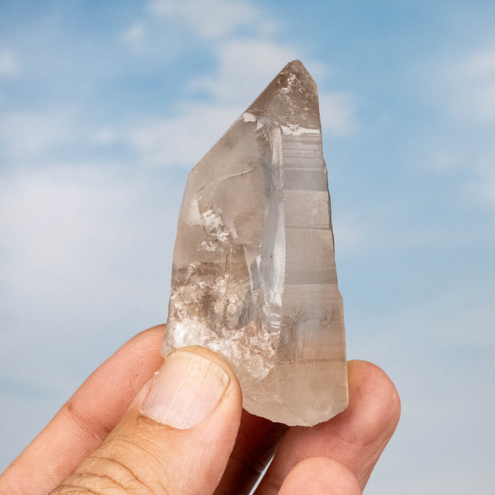Smoky Lemurian Seed Quartz Crystal *DING 90 g 64x38mm - InnerVision Crystals