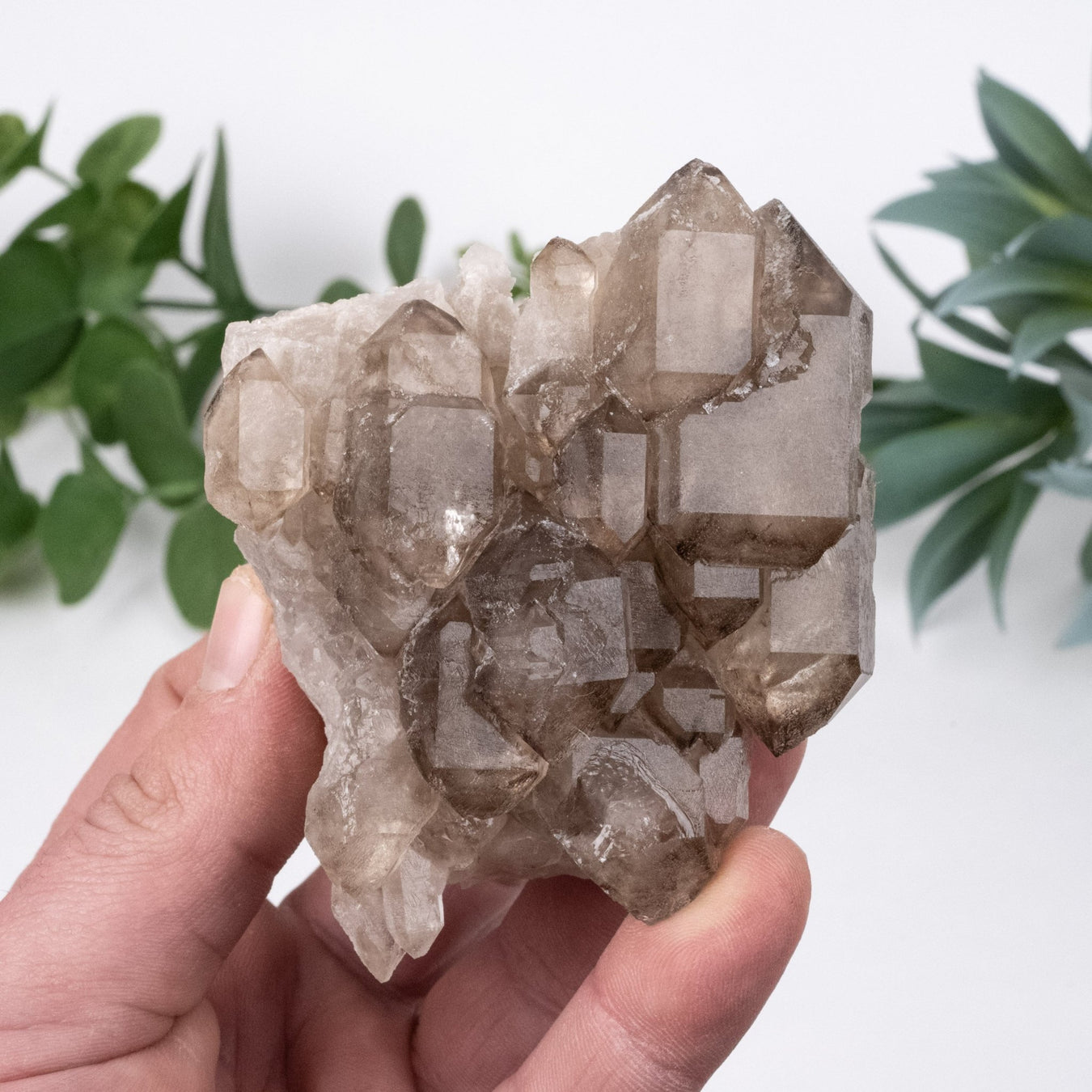 Smoky Quartz Crystal Elestial 259 g 86x64mm - InnerVision Crystals