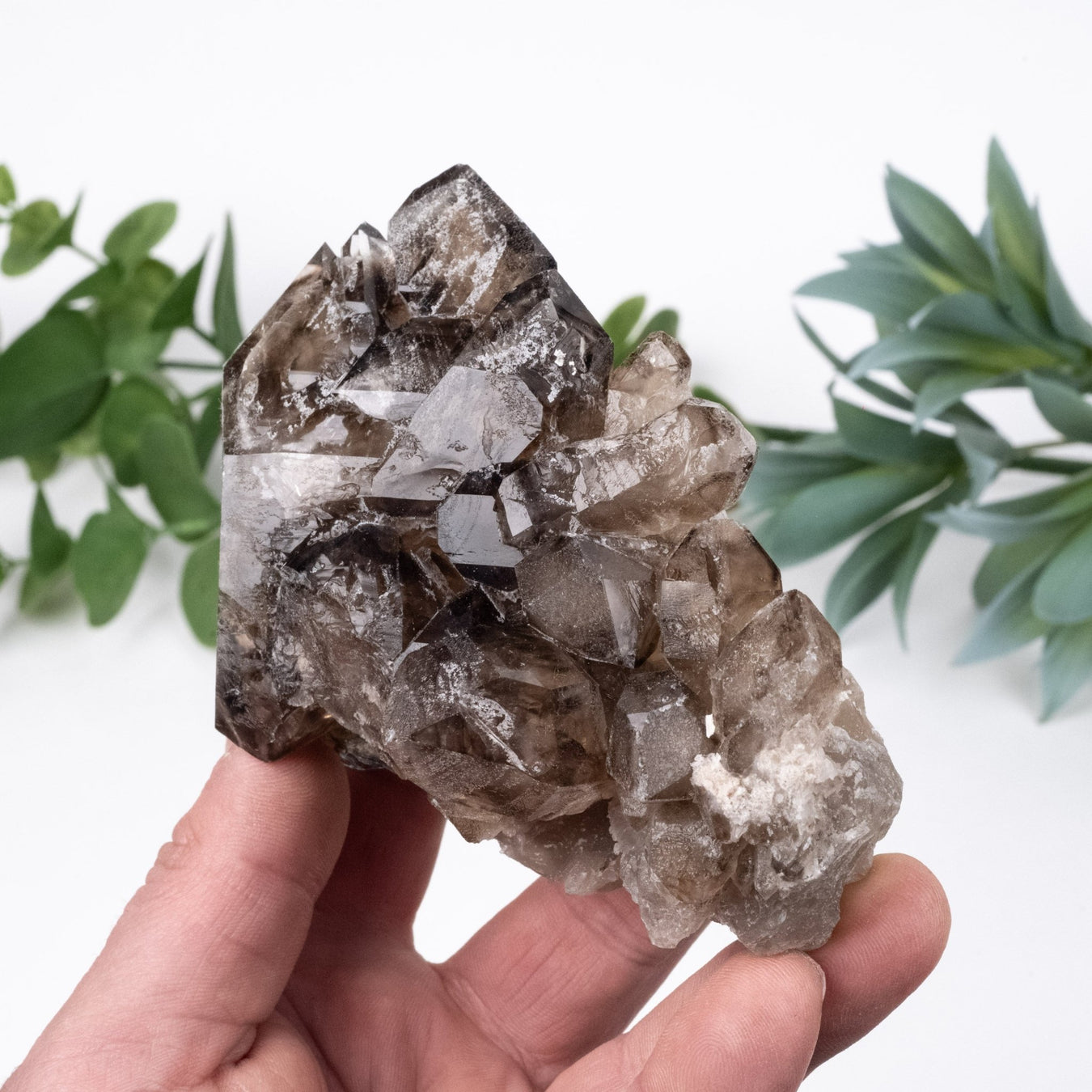 Smoky Quartz Crystal Elestial 408 g 112x73mm - InnerVision Crystals