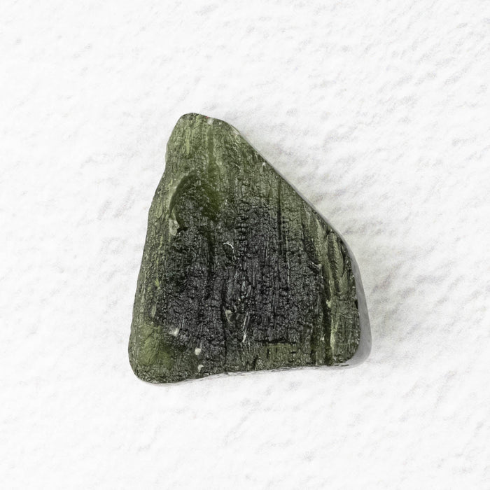 Spaceship Moldavite Carving 45.90 ct 30x27x9mm - InnerVision Crystals