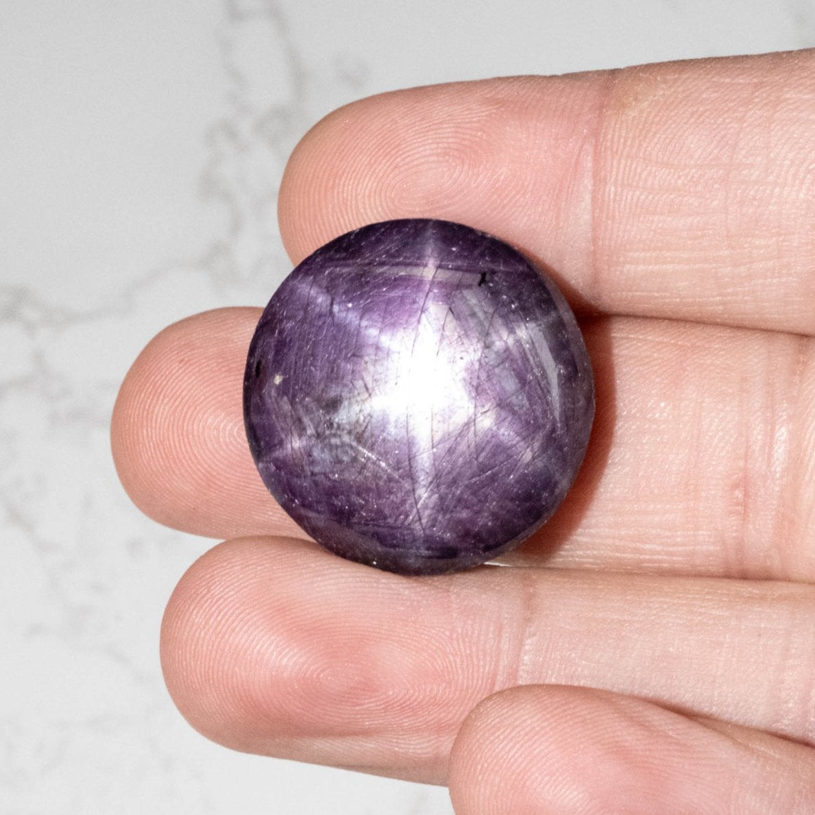 Star Ruby 107.25 ct 27mm - InnerVision Crystals