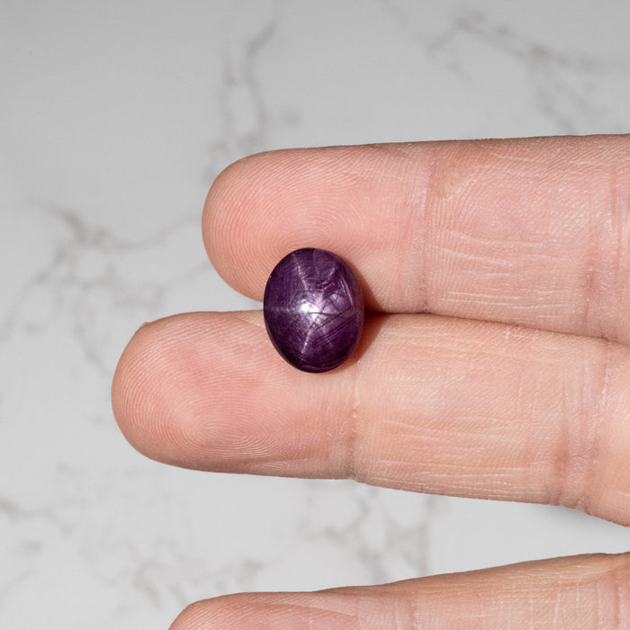 Star Ruby 10.85 ct 13x11mm - InnerVision Crystals