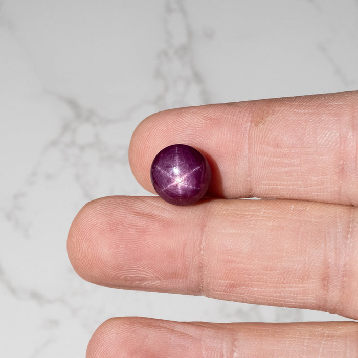 Star Ruby 11.10 ct 11.75mm - InnerVision Crystals