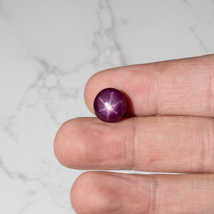 Star Ruby 11.10 ct 11.75mm - InnerVision Crystals