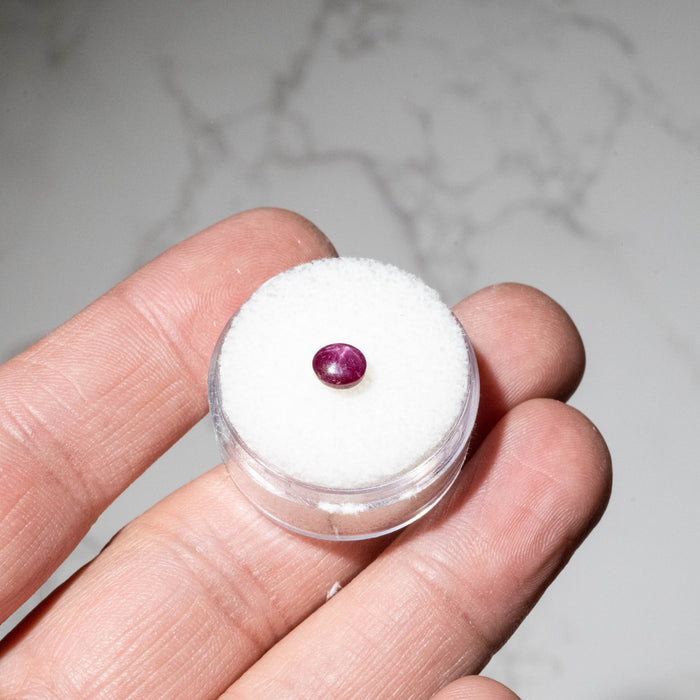 Star Ruby 1.20 ct 5x4mm - InnerVision Crystals