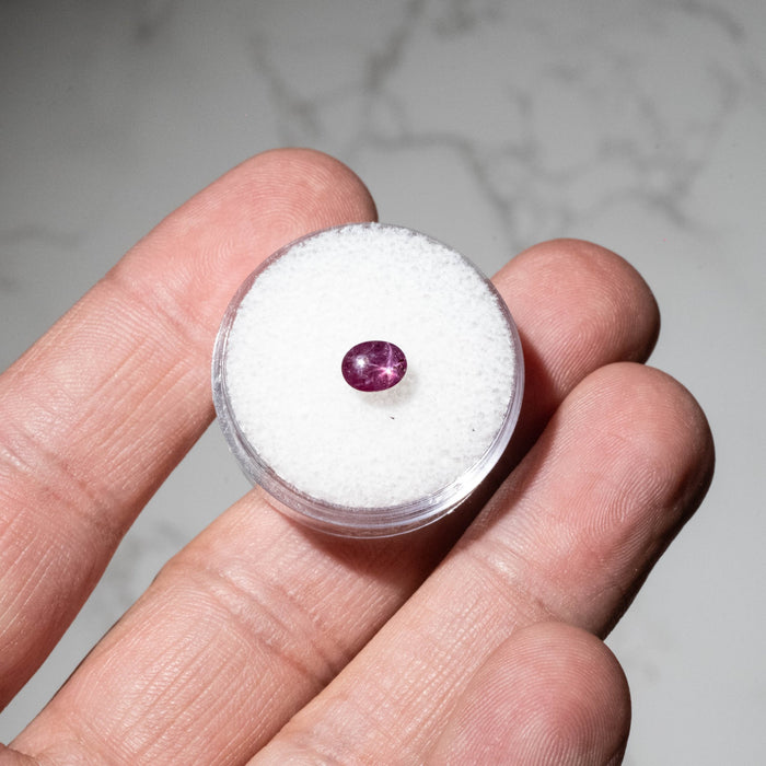Star Ruby 1.20 ct 6x4mm - InnerVision Crystals