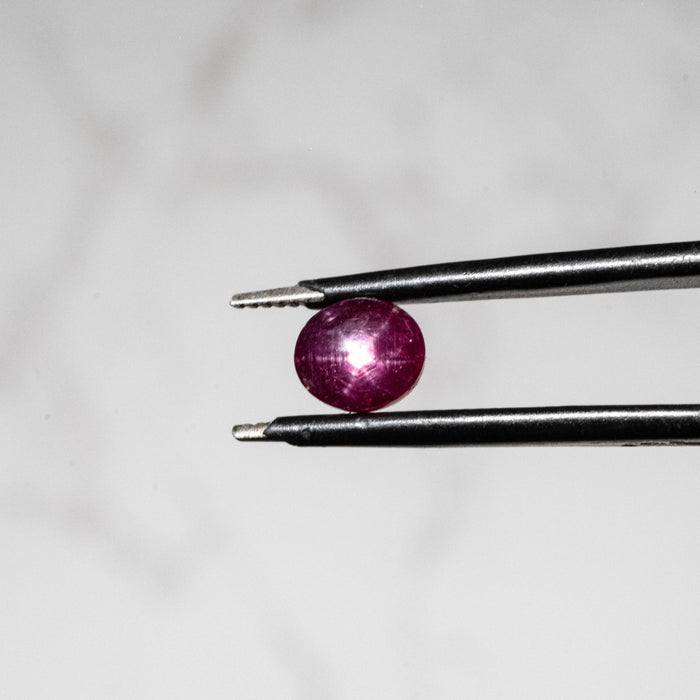 Star Ruby 1.35 ct 5x4mm - InnerVision Crystals