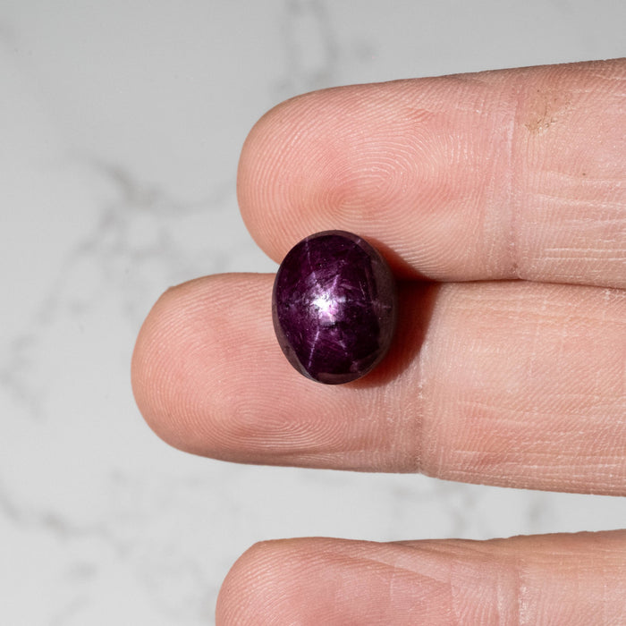 Star Ruby 14.35 ct 13x11mm - InnerVision Crystals