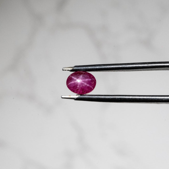 Star Ruby 1.55 ct 7x4mm - InnerVision Crystals