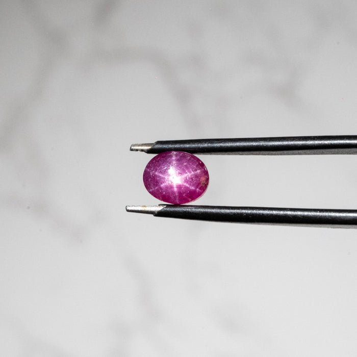 Star Ruby 1.80 ct 7x5mm - InnerVision Crystals