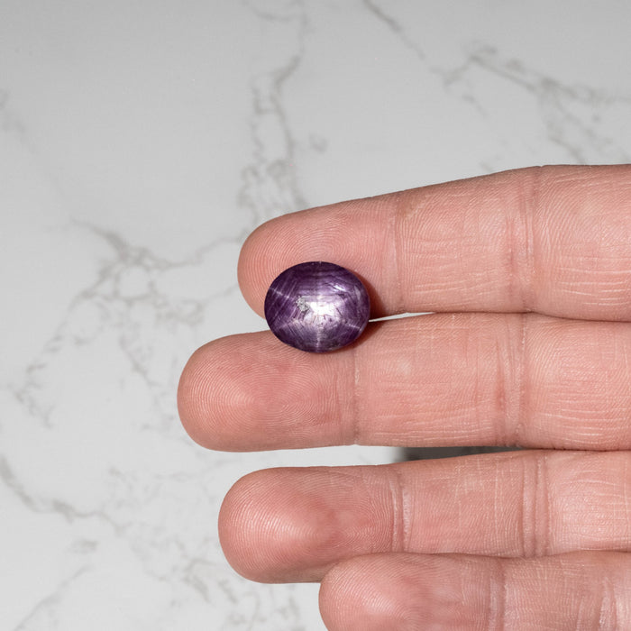 Star Ruby 23.60 ct 16x14mm - InnerVision Crystals