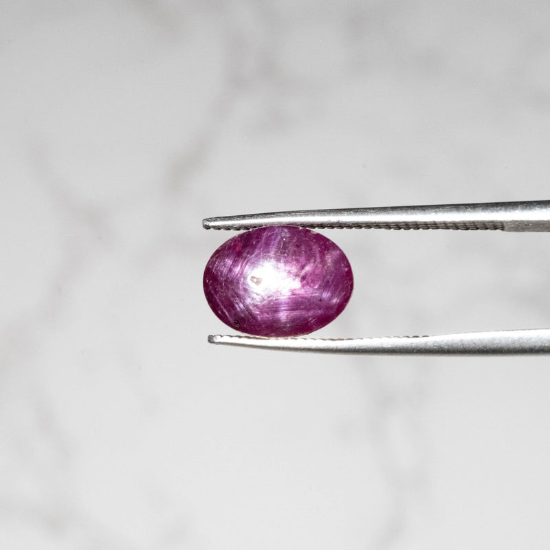 Star Ruby 4.20 ct 10x7mm - InnerVision Crystals