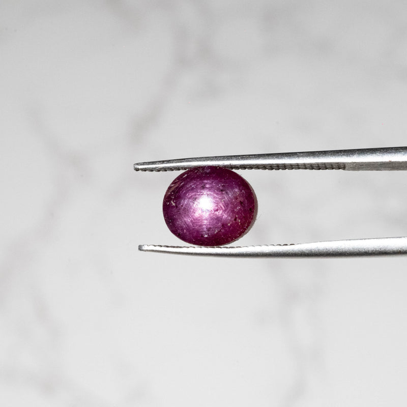 Star Ruby 5.05 ct 8x7mm - InnerVision Crystals