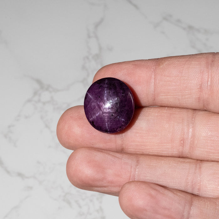 Star Ruby 55.45 ct 21x20mm - InnerVision Crystals