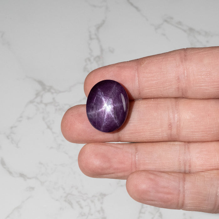 Star Ruby 60.40 ct 24x19mm - InnerVision Crystals