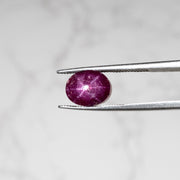 Star Ruby 6.10 ct 9x7mm - InnerVision Crystals
